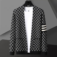 Monochrome Check Cardigan